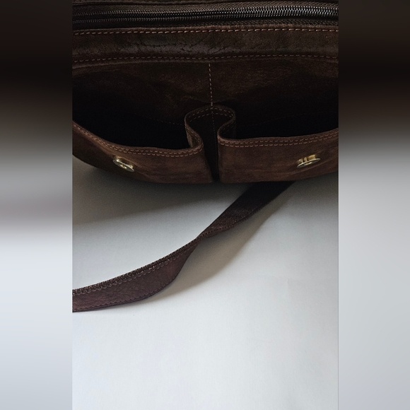 Longchamp Rich Brown Messenger Bag - Picture 10 of 12